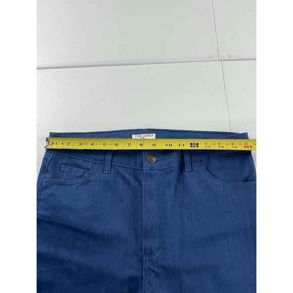 Tom James Blue Delta Smooth Indigo Blue Denim Jeans Size 32X29 Custom Bespoke - Picture 2 of 11